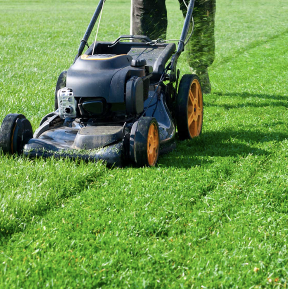 Commercial grounds mowing at an apartment complex, Sydney
