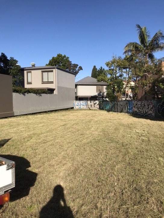 Large rural block after mowing